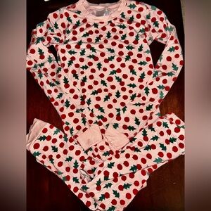 Hanna Andersson Pajamas Long John’s Holly Tercel Size Girls 10 140 EUC